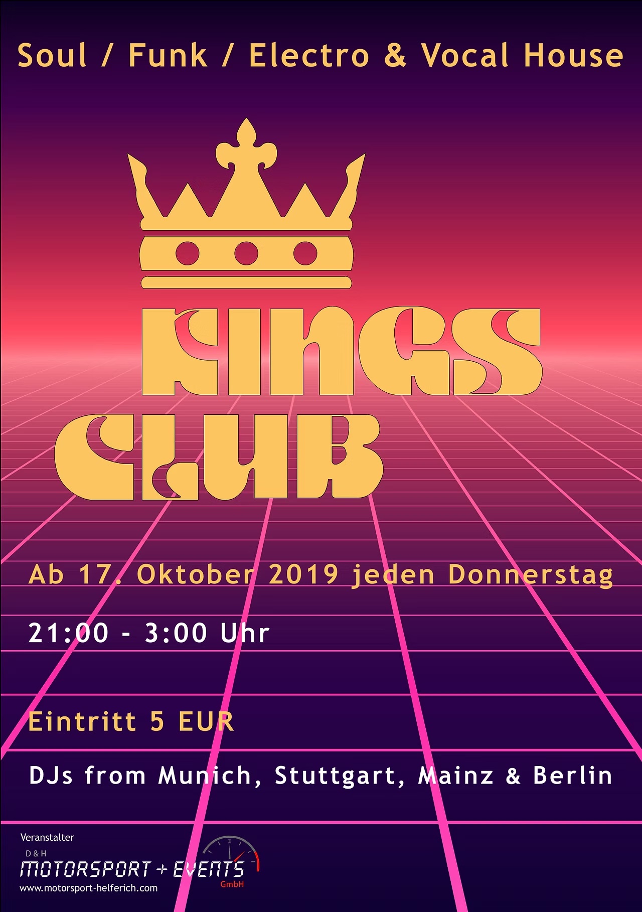 Soul / Funk / Electro & Vocal House @Kings Club